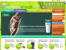 Tablet Screenshot of andorrafarmacia.com